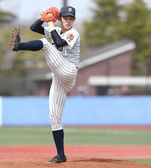 大船渡・佐々木朗希（2019年4月20日撮影）