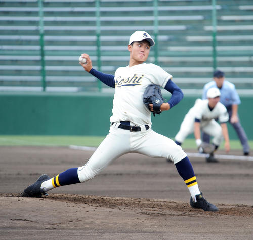 創志学園の西純矢（撮影・浦田由紀夫）