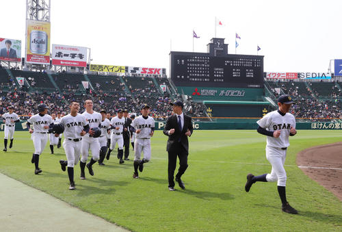 札幌大谷ナイン（2019年3月29日撮影）