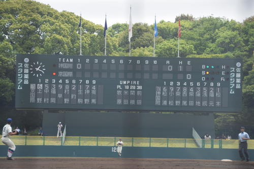 神戸国際大付対京都国際スタメン（撮影・望月千草）