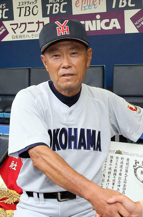 横浜前監督の渡辺元智氏監督（2013年7月30日撮影）