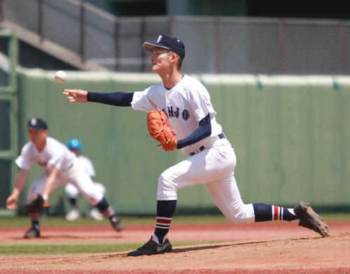 三条の先発、丸山投手