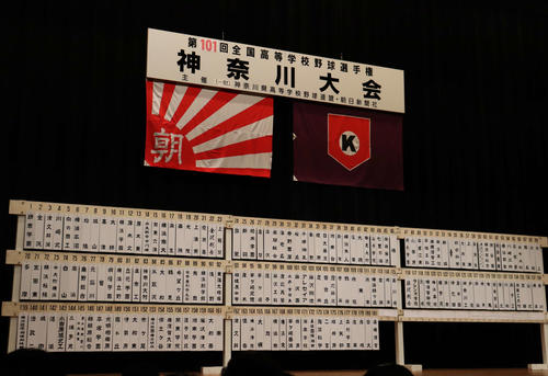 高校野球神奈川大会の組み合わせボード