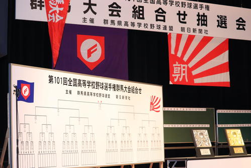 群馬大会の抽選会場