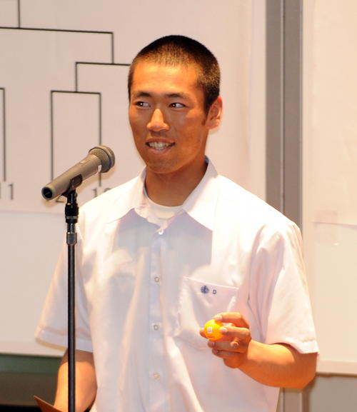 八戸工の木村主将