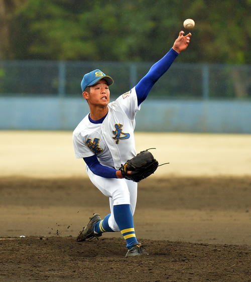 最後を締めた聖光学院エース須藤