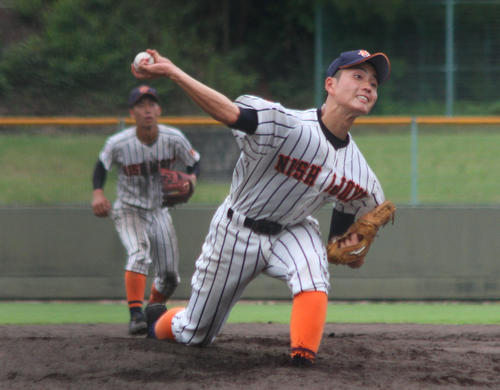 好救援の西城陽・井上周（撮影・柏原誠）