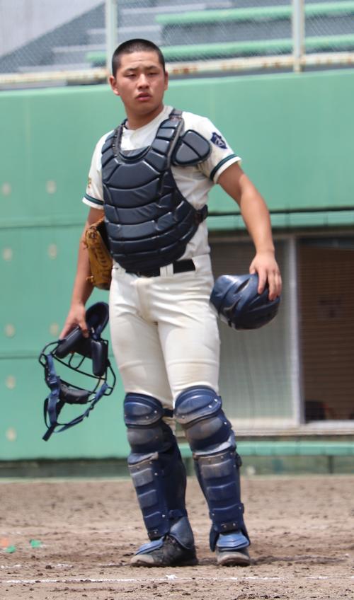 富士北稜対韮崎　好リードと打撃で勝利に貢献した宮下（撮影・古川真弥）