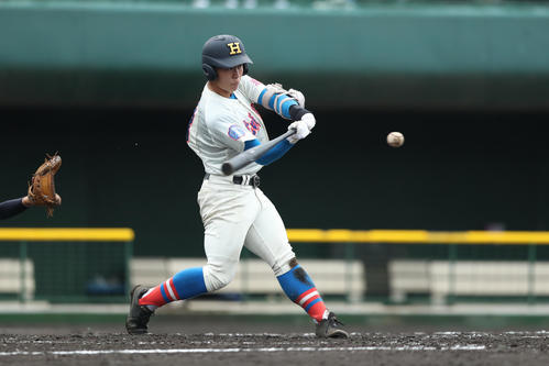 5安打9打点と大活躍だった花咲徳栄・橋本吏功（撮影・佐田亮輔）