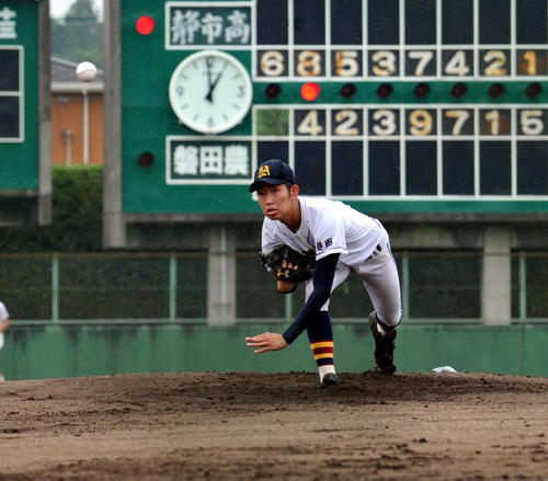 力投する磐田農・相場