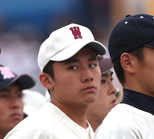 早実・清宮福太郎（中央）（2019年7月6日撮影）