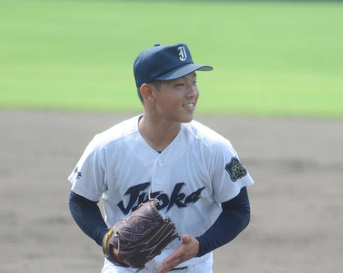 情報科学対日田　情報科学先発の後藤将太投手が6回を1失点に抑えた（撮影・浦田由紀夫）