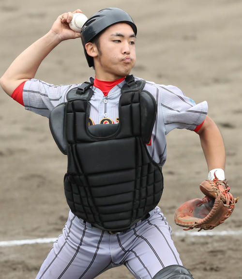 福島高専対帝京安積　福島高専・坂本（撮影・野上伸悟）