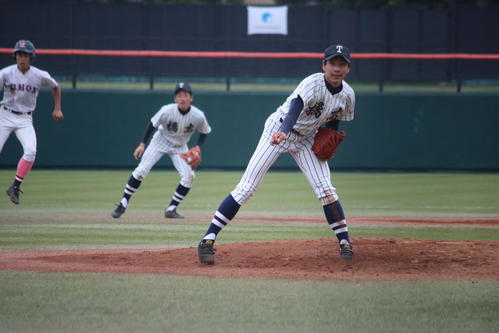 日大藤沢対橘　橘のエース堤隆晟投手