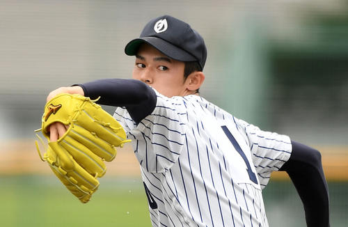 大船渡・佐々木朗希（2019年7月18日撮影）