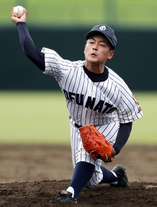 大船渡先発の大和田（撮影・狩俣裕三）