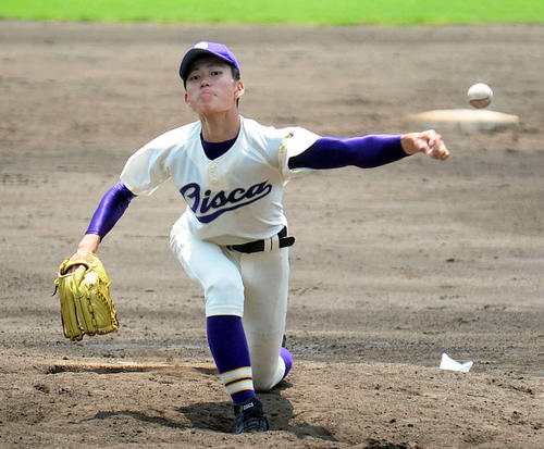 公式戦初先発で初完投したオイスカの高橋（撮影・神谷亮磨）