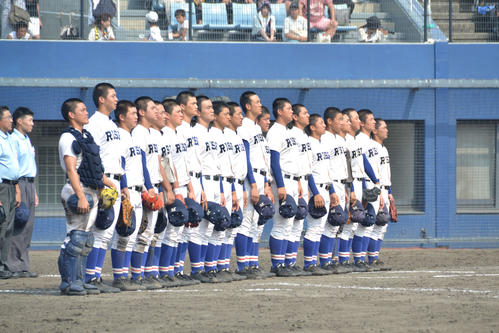 決勝に進出した履正社ナイン（撮影・望月千草）