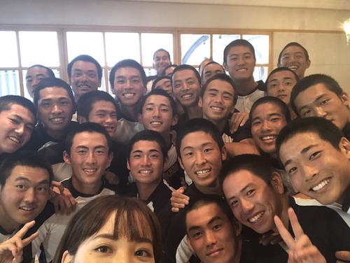 試合が順延した海星ナインですが、次戦へ元気いっぱいです（ヒロド歩美のインスタグラムより）
