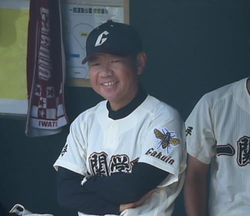 一関高専対一関学院　公式戦初采配を勝利で飾った一関学院・高橋監督