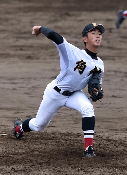 横手対角館　完封した角館先発・藤井優矢（撮影・山田愛斗）