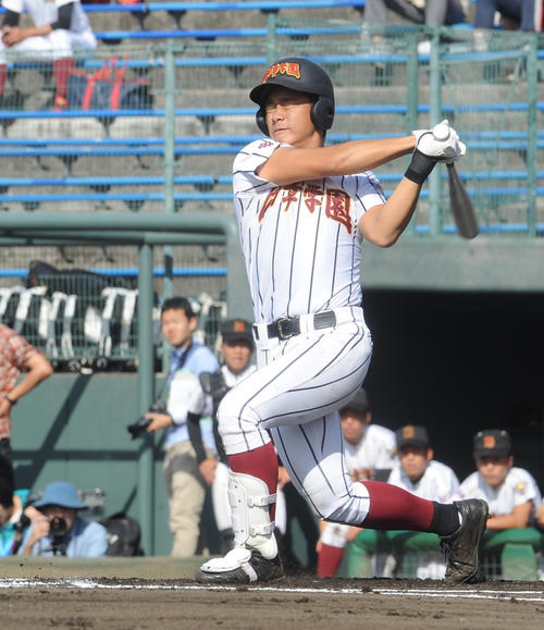 日章学園・平野大和（18年10月22日撮影）