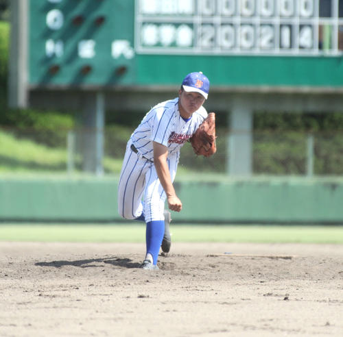 伊藤は地区大会で5試合に登板した（2019年8月25日撮影）