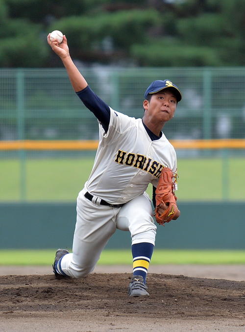 盛岡商対盛岡一　県大会3戦連続完投の盛岡商・桜庭
