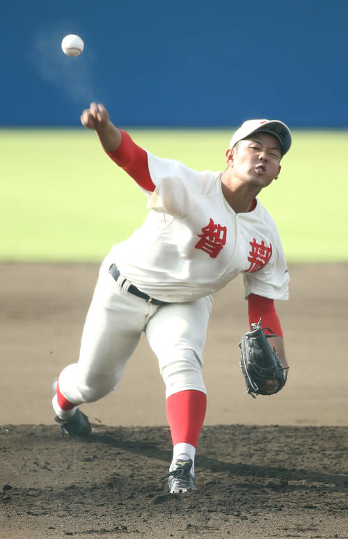 先発登板の智弁和歌山・池田（撮影・河田真司）