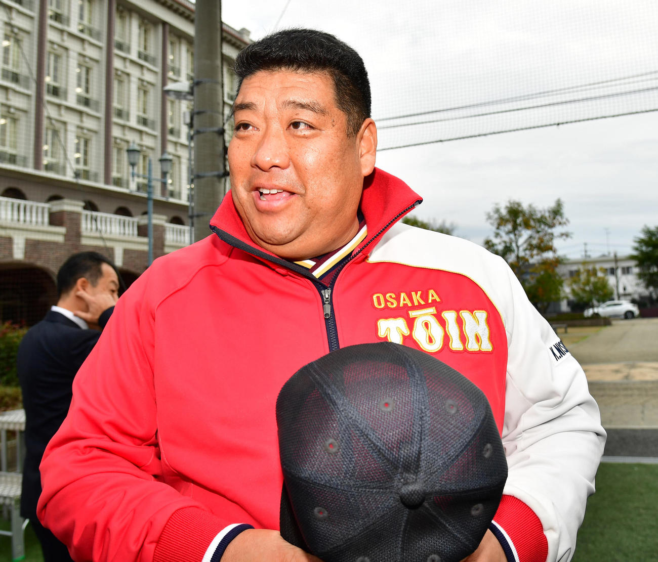 センバツ出場が決定し意気込みを語る大阪桐蔭・西谷浩一監督（撮影・清水貴仁）