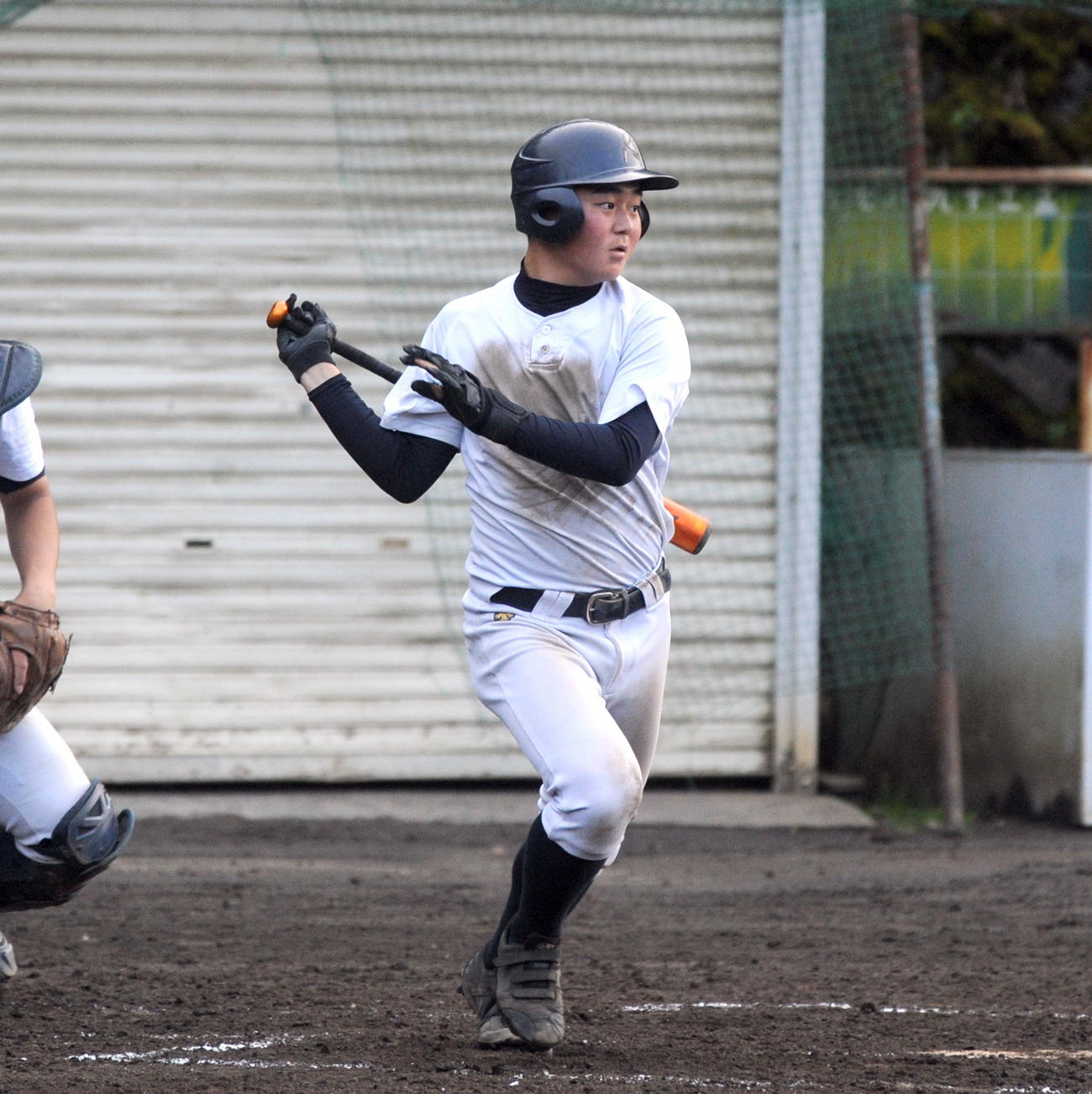 甲子園で自慢の長打力発揮を狙う加藤学園の稲葉（2020年1月25日）