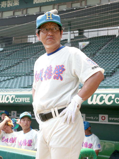 花咲徳栄・岩井隆監督(2019年8月2日撮影)