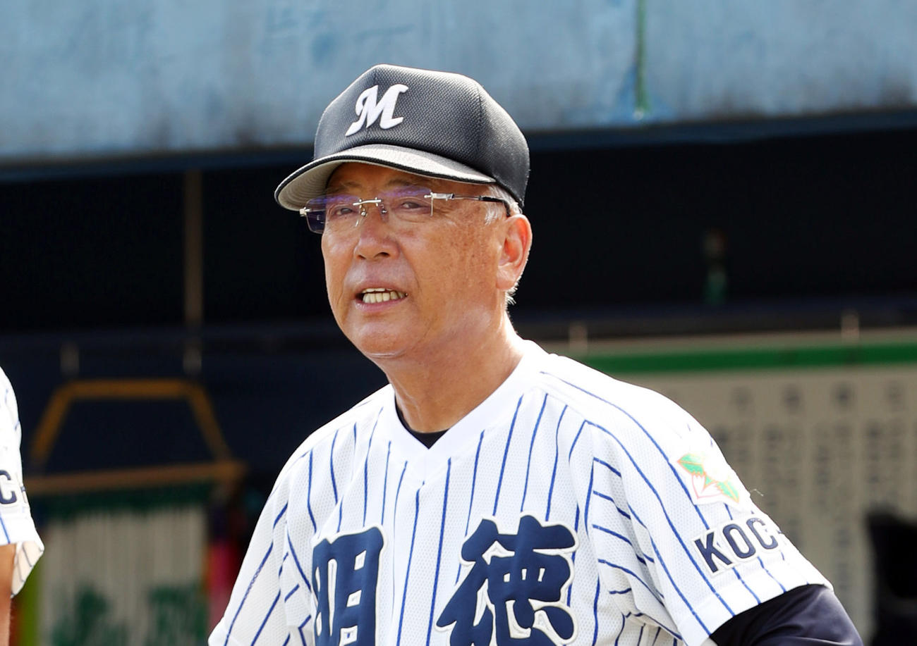 U18高校日本代表監督に就任した明徳義塾・馬淵史郎監督（2019年7月28日撮影）