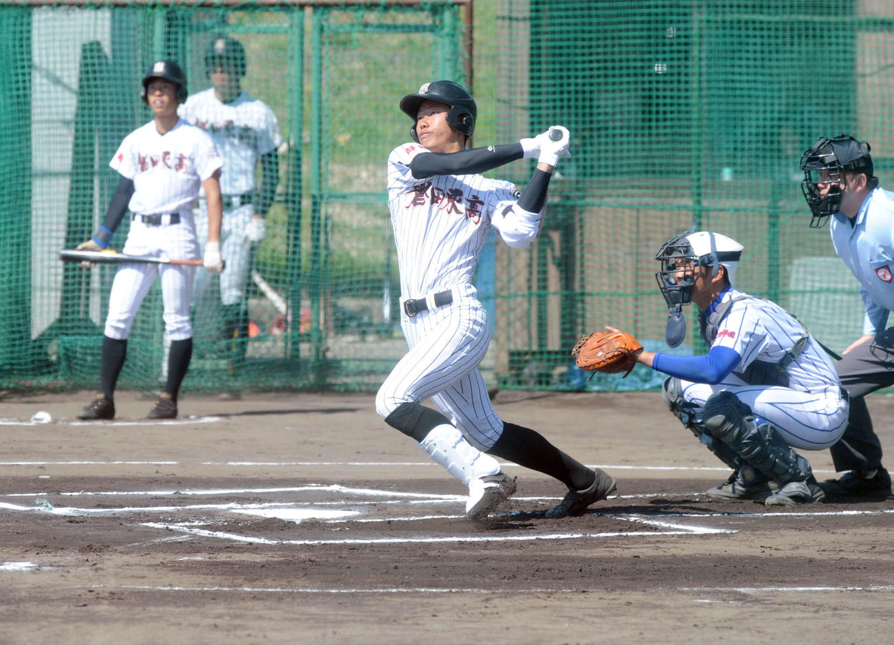 本塁打2本を含む、6安打と大暴れした磐田東の二俣