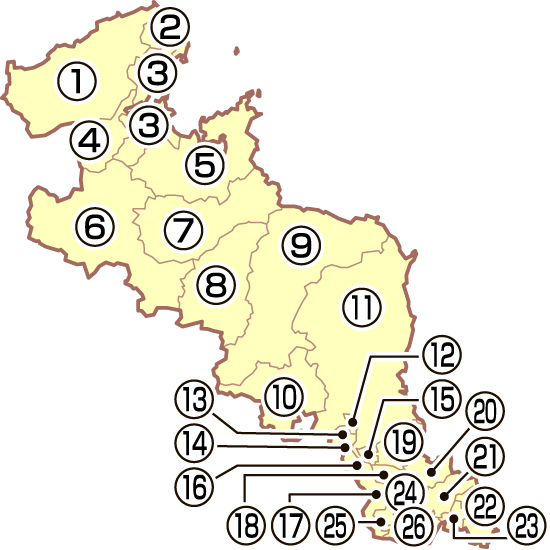 京都府の地図
