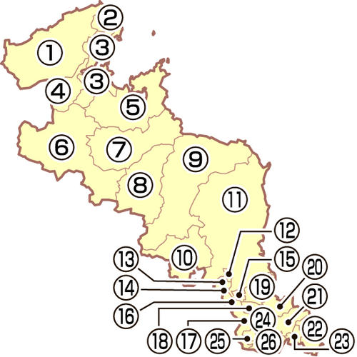 京都府の地図