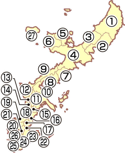 沖縄県の地図