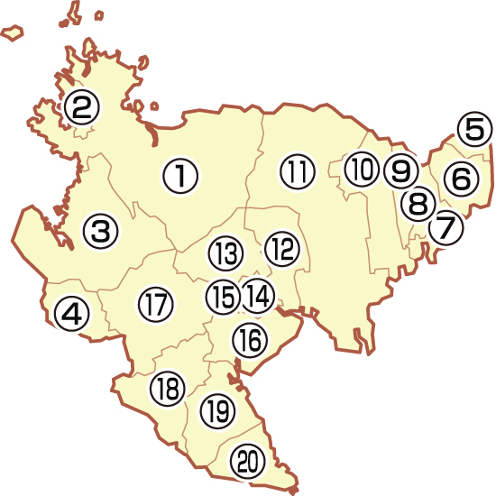 佐賀県の地図