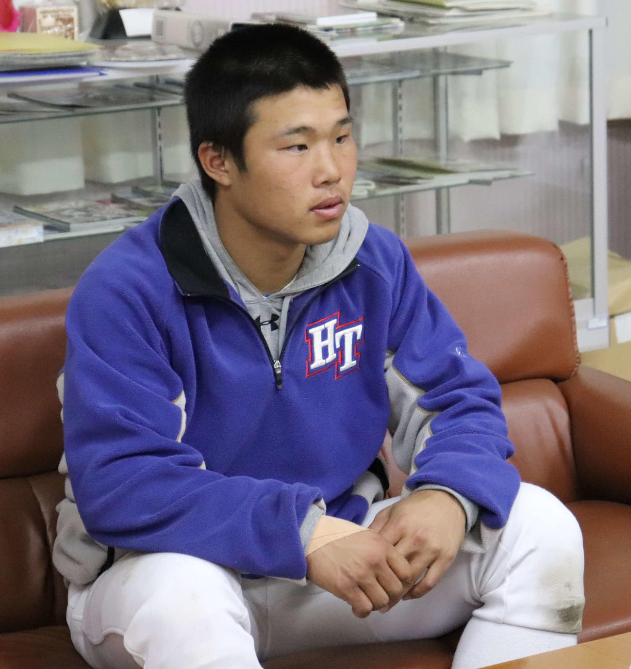 花咲徳栄・井上朋也主将（2020年3月11日撮影）