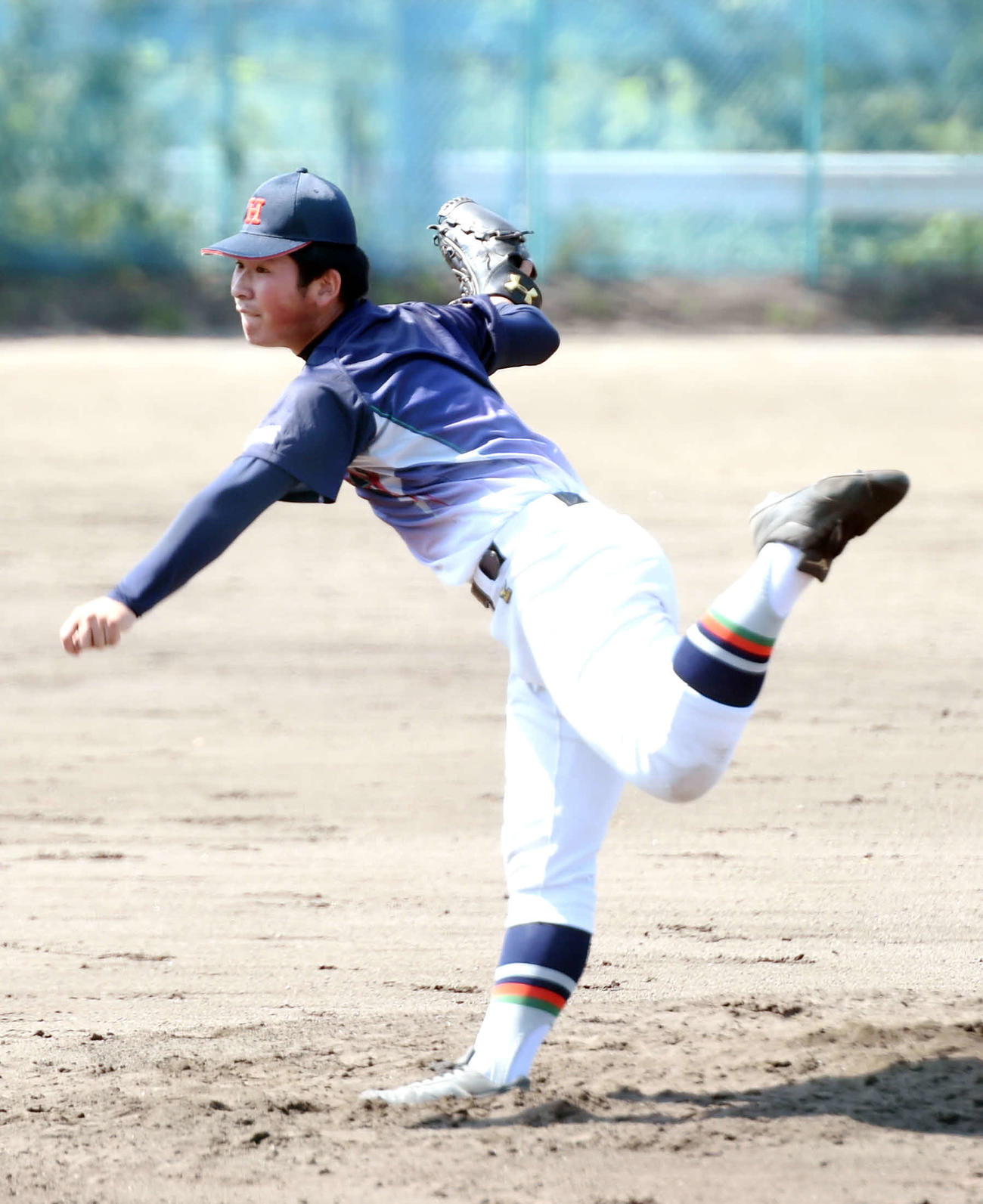 八戸西対八戸工大一　1失点完投した八戸工大一・渡辺