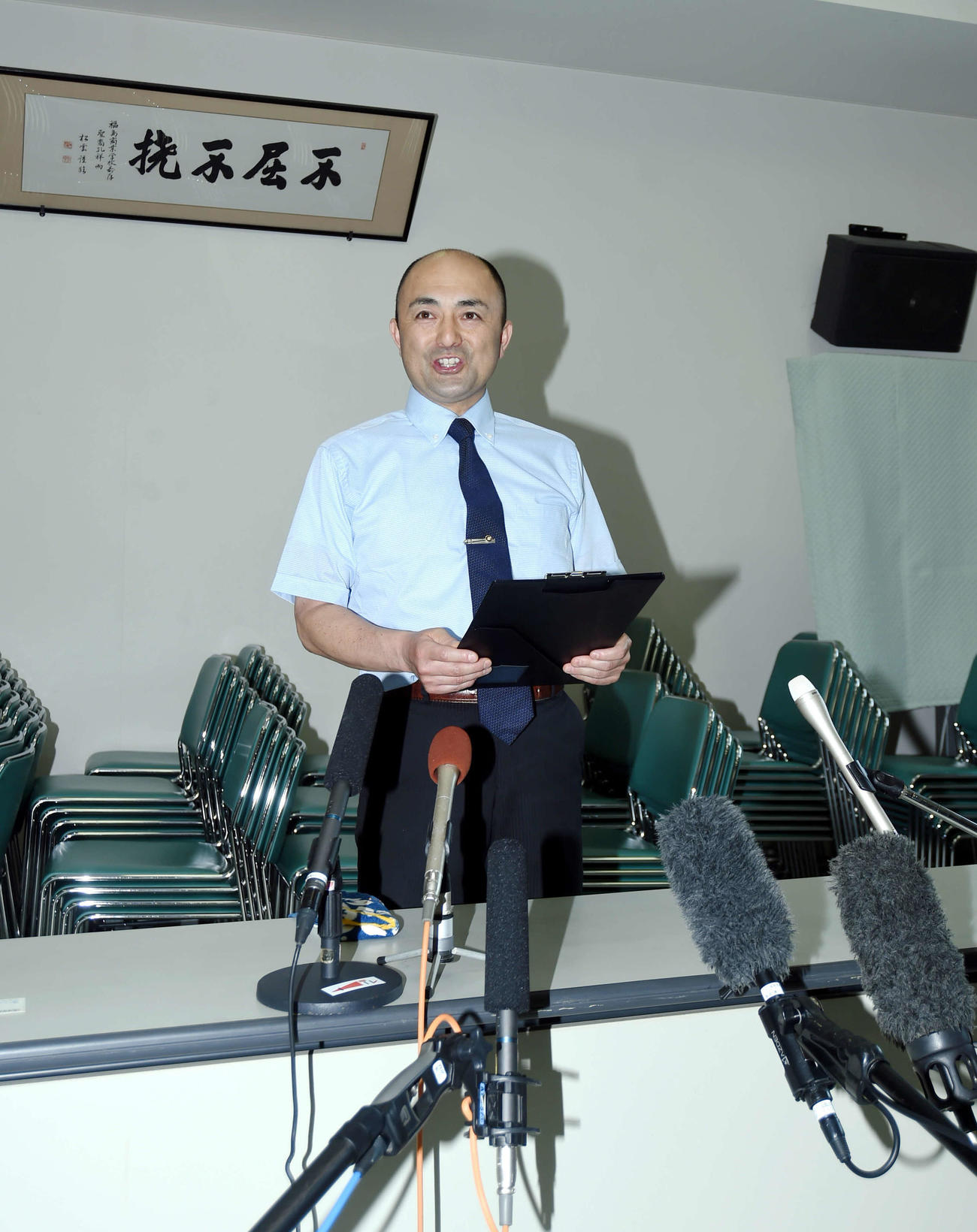 福島商・木村保磐城前監督が報道陣の取材対応した