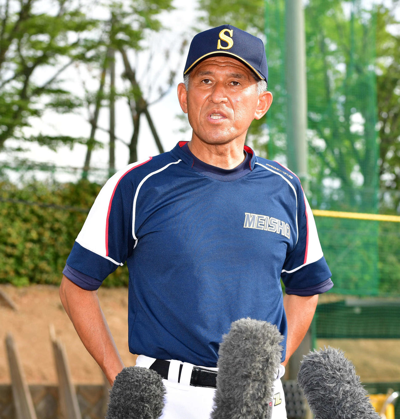 明石商・狭間善徳監督（2020年6月10日）