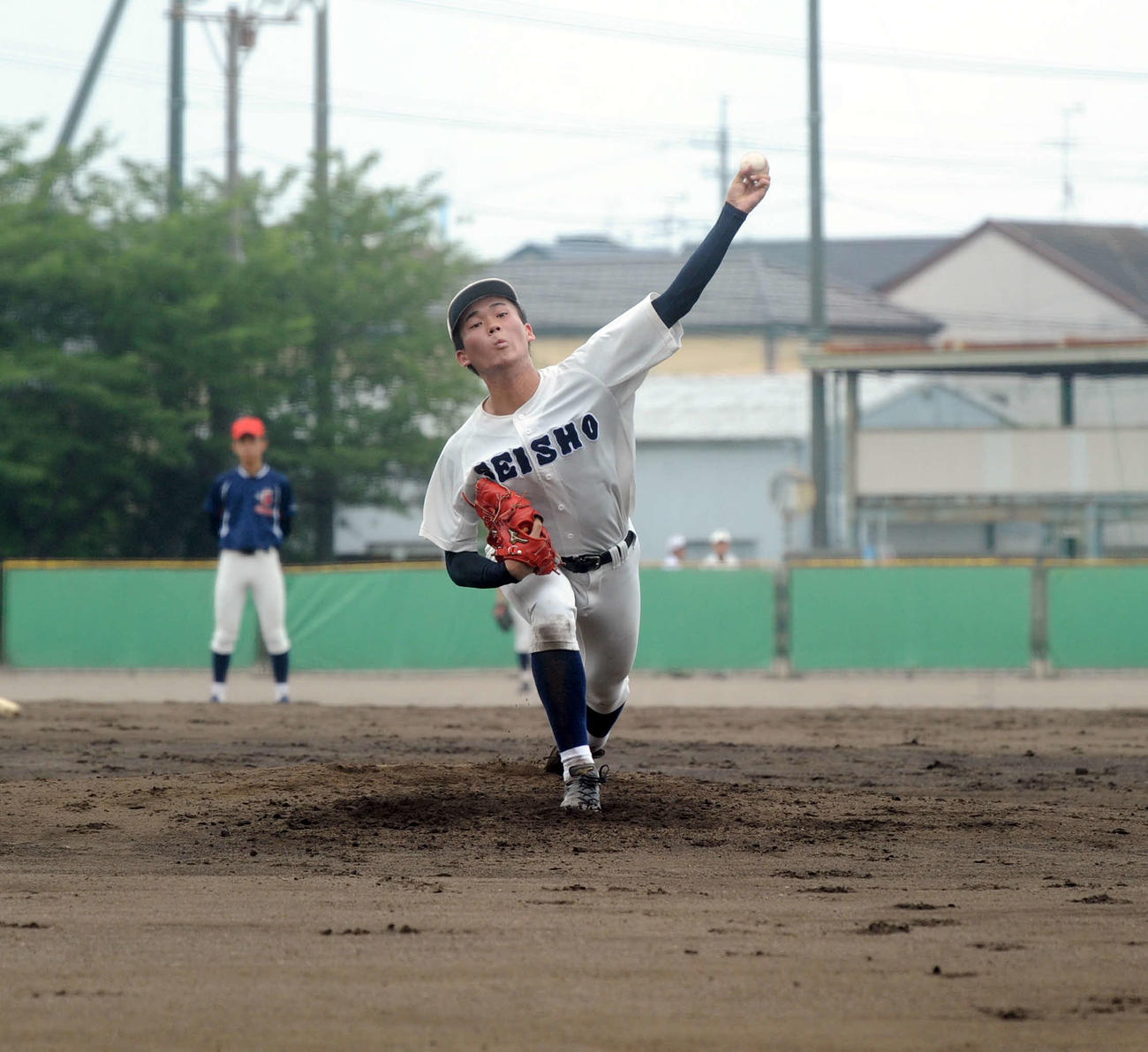 藤枝明誠打線を4回1安打無失点に抑えた静岡商の高田