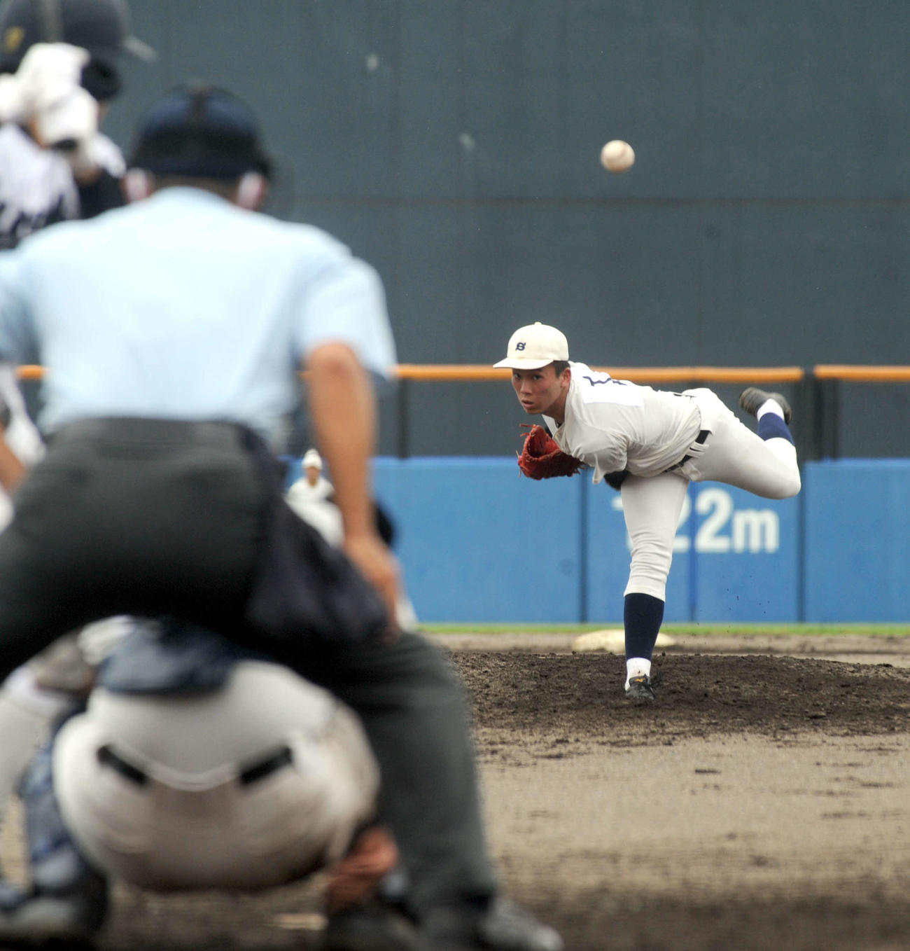 7回を投げ、静高打線をわずか1安打に抑えた静岡商の高田