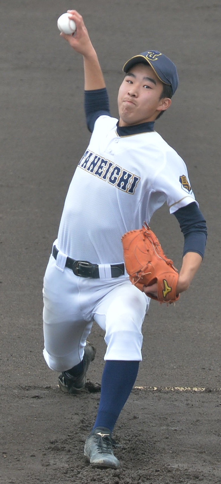 軽米対洋野連合　先発した洋野連合の上畑
