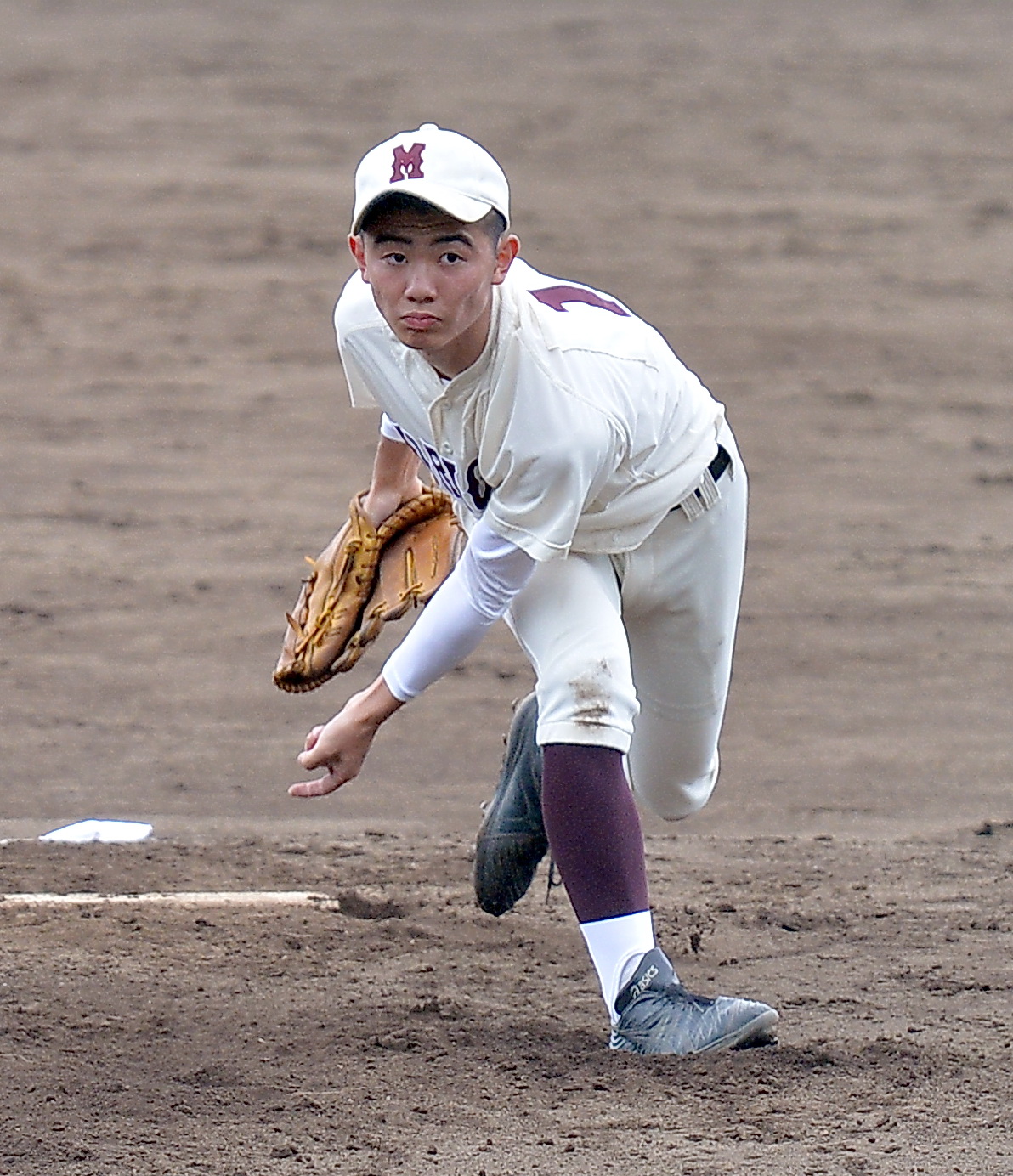 盛岡工対盛岡一　4安打完封の盛岡一・菅（撮影・鎌田直秀）
