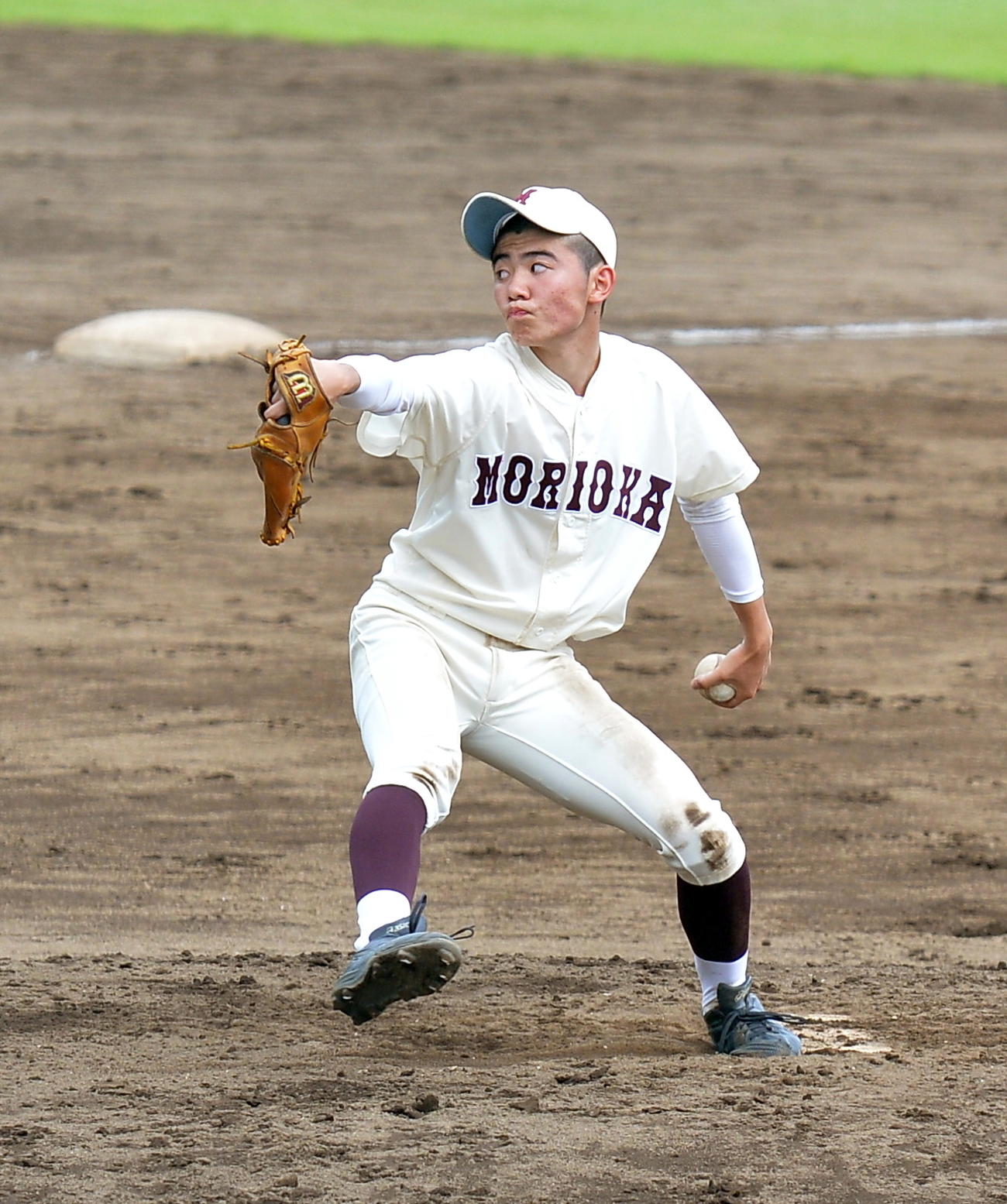 4安打完封の盛岡一・菅（撮影・鎌田直秀）