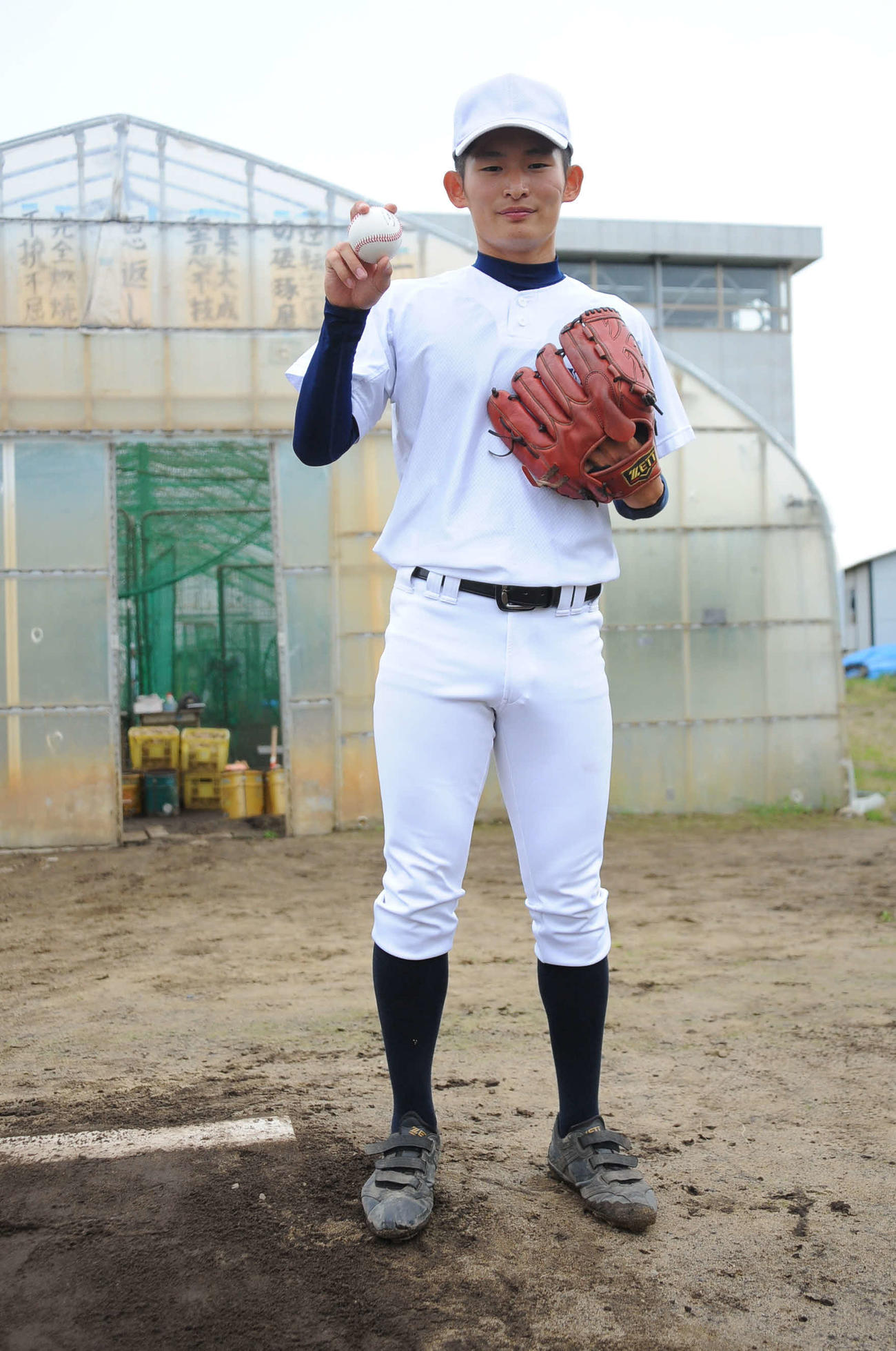 決意を示す丸山投手（撮影・小林忠）