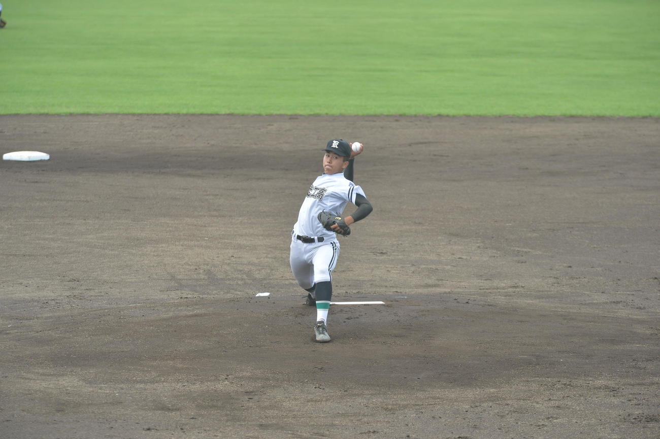 秋田北鷹対能代工　先発した能代工・相原舞（撮影・佐藤究）　