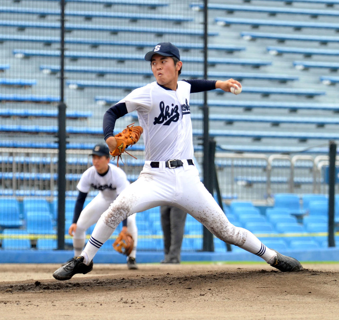 6回1失点と好投した静岡高・松本蓮